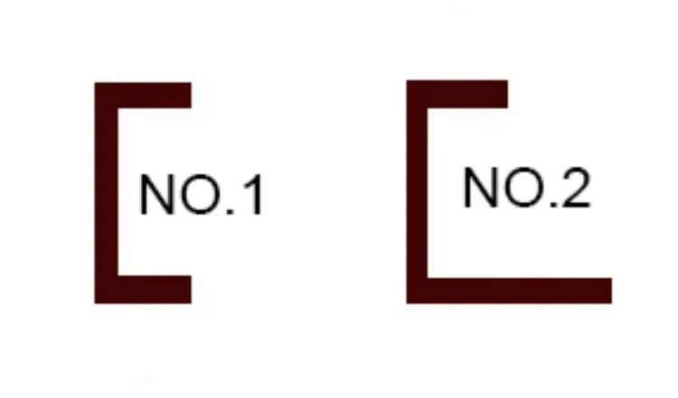 Two U-shaped stainless steel profiles