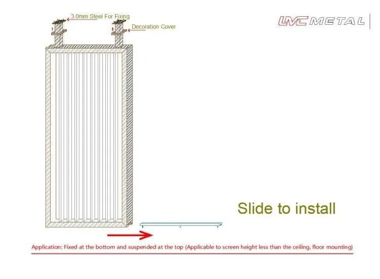 40.Fixed at the botton and suspended at the top