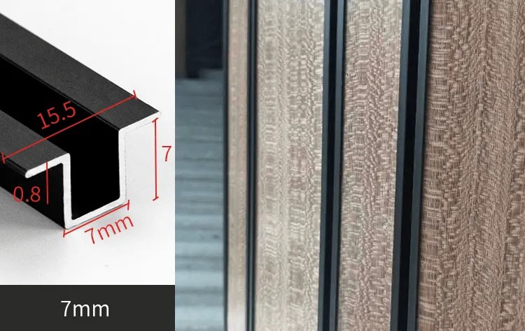 Application for Ω-shaped stainless steel profiles