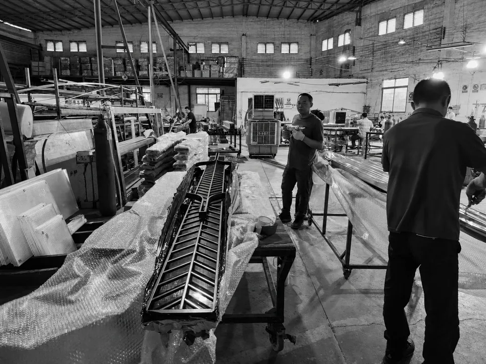 Workshop fabrication record 2 for Shangri-La Jinfuyuan Dining Project.