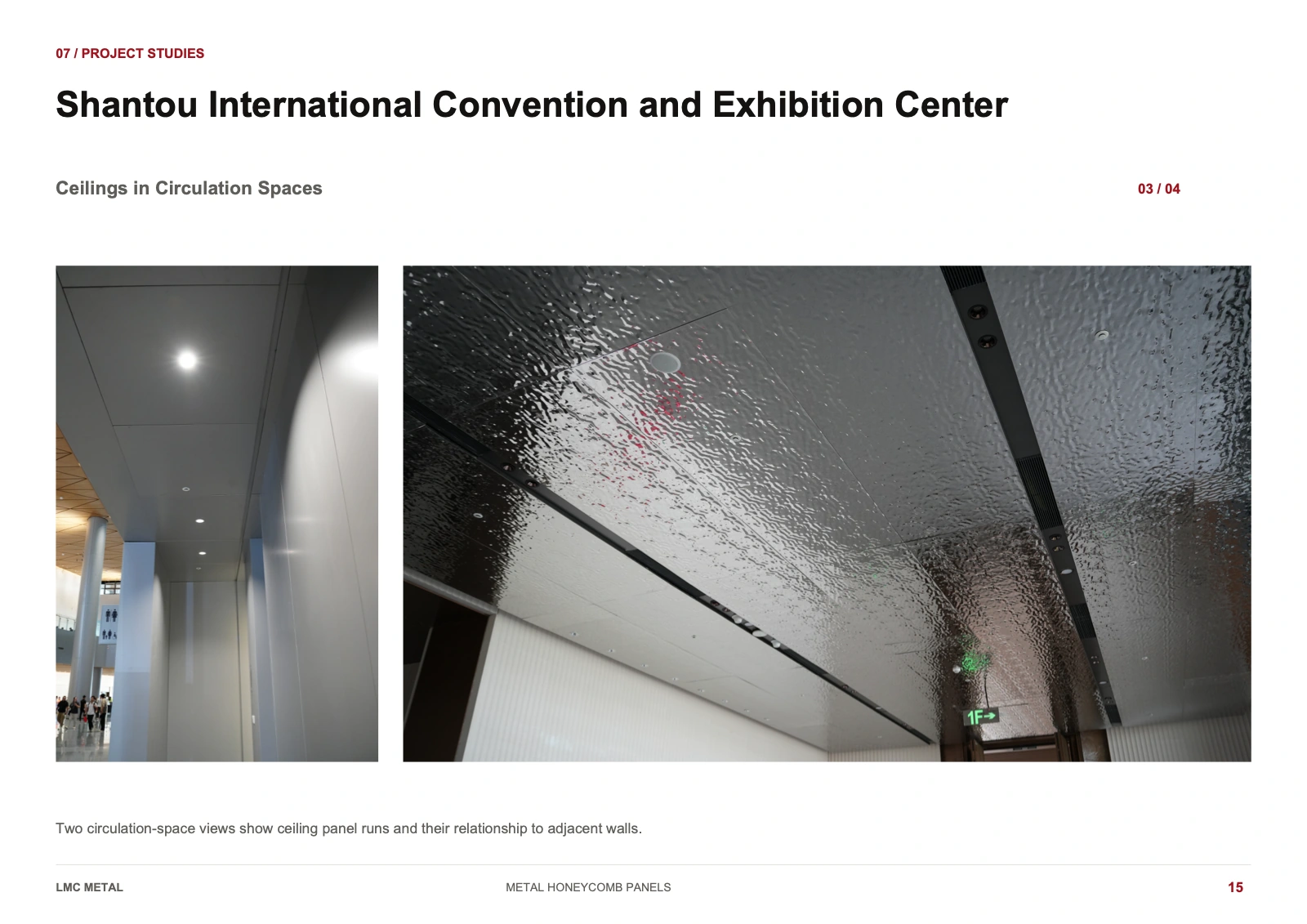 Shantou International Convention and Exhibition Center · Ceiling and wall planes · Page 15