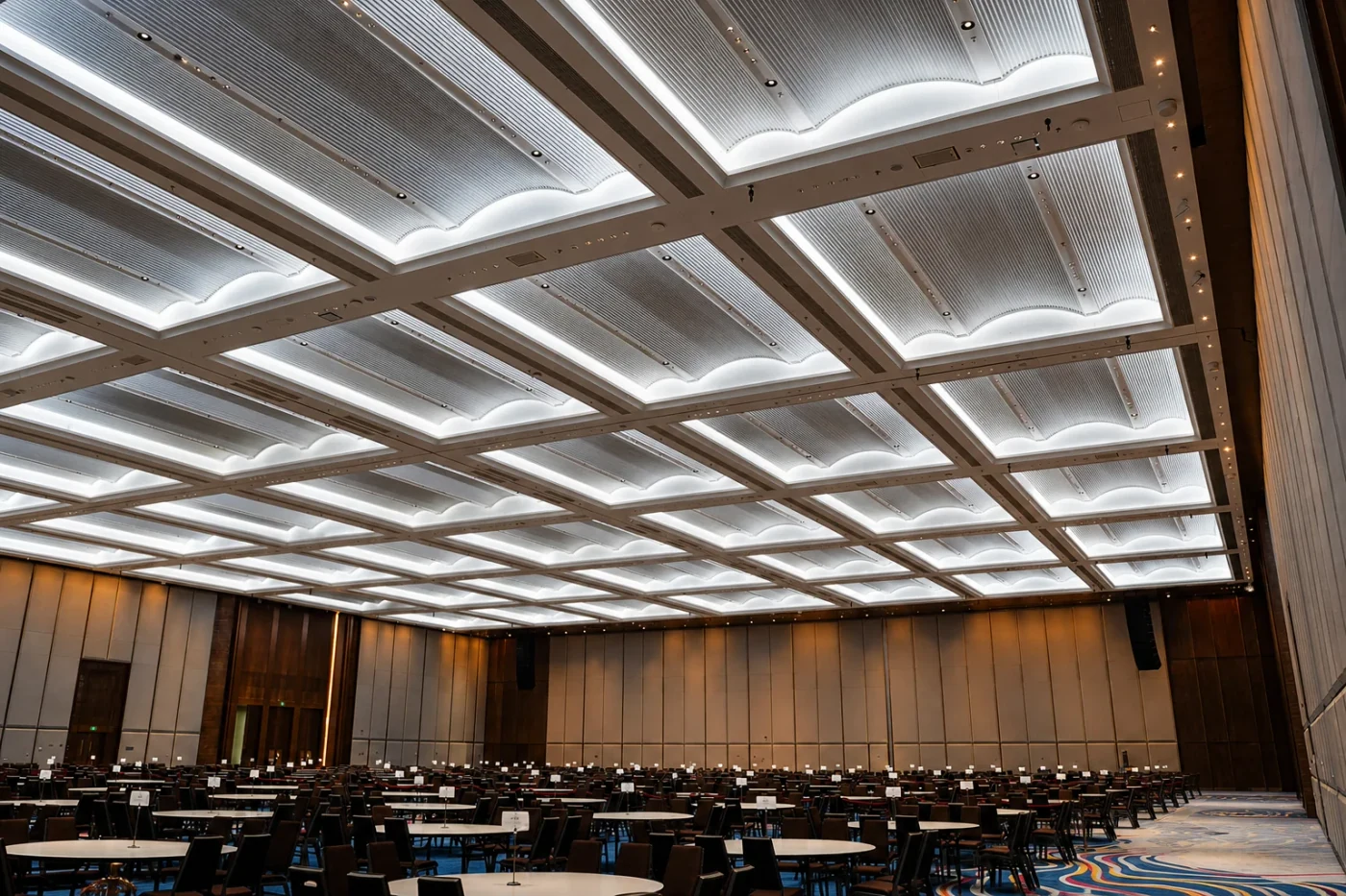 The completed main meeting hall at Shantou International Convention and Exhibition Center.