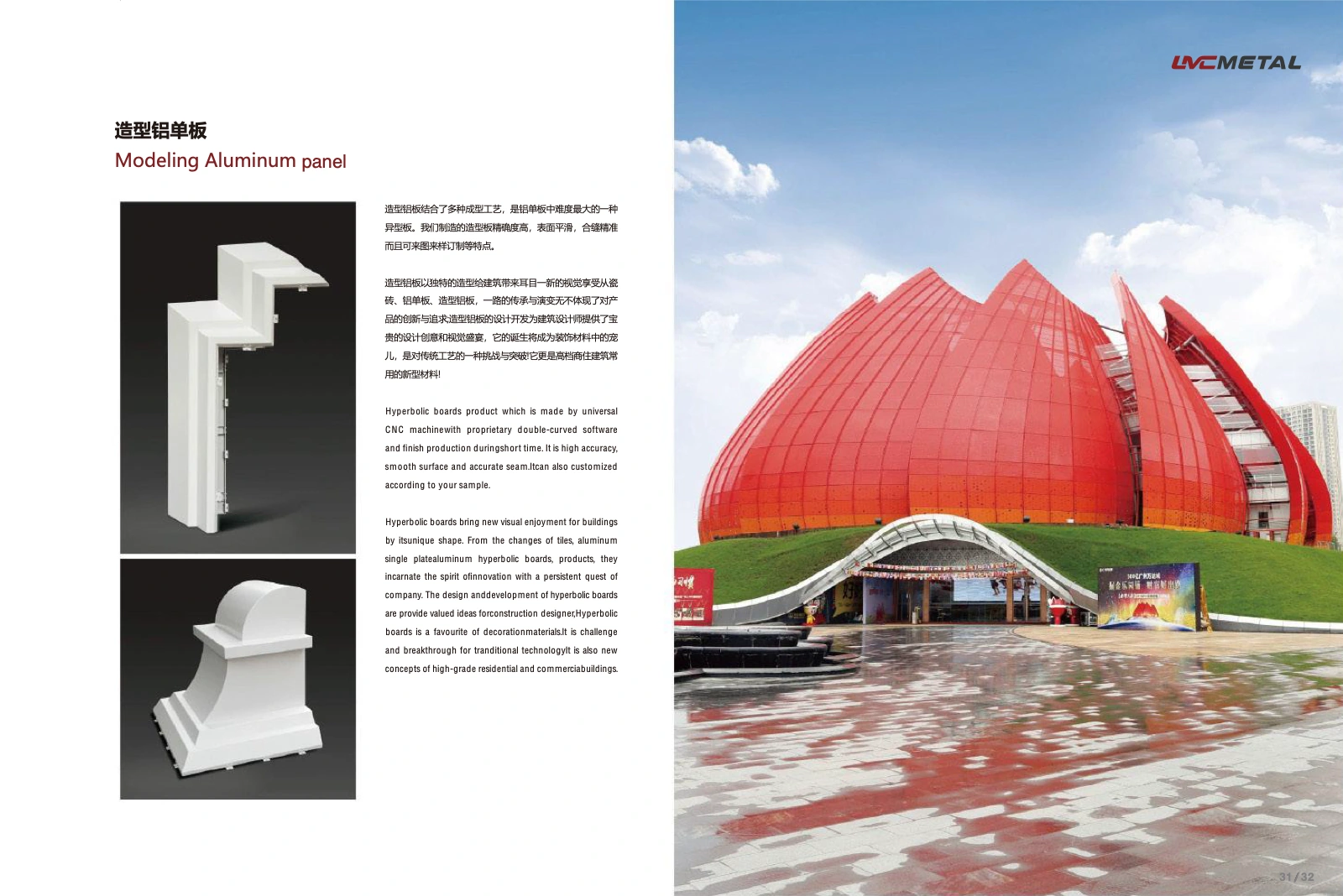 Formed aluminum panels and architectural application