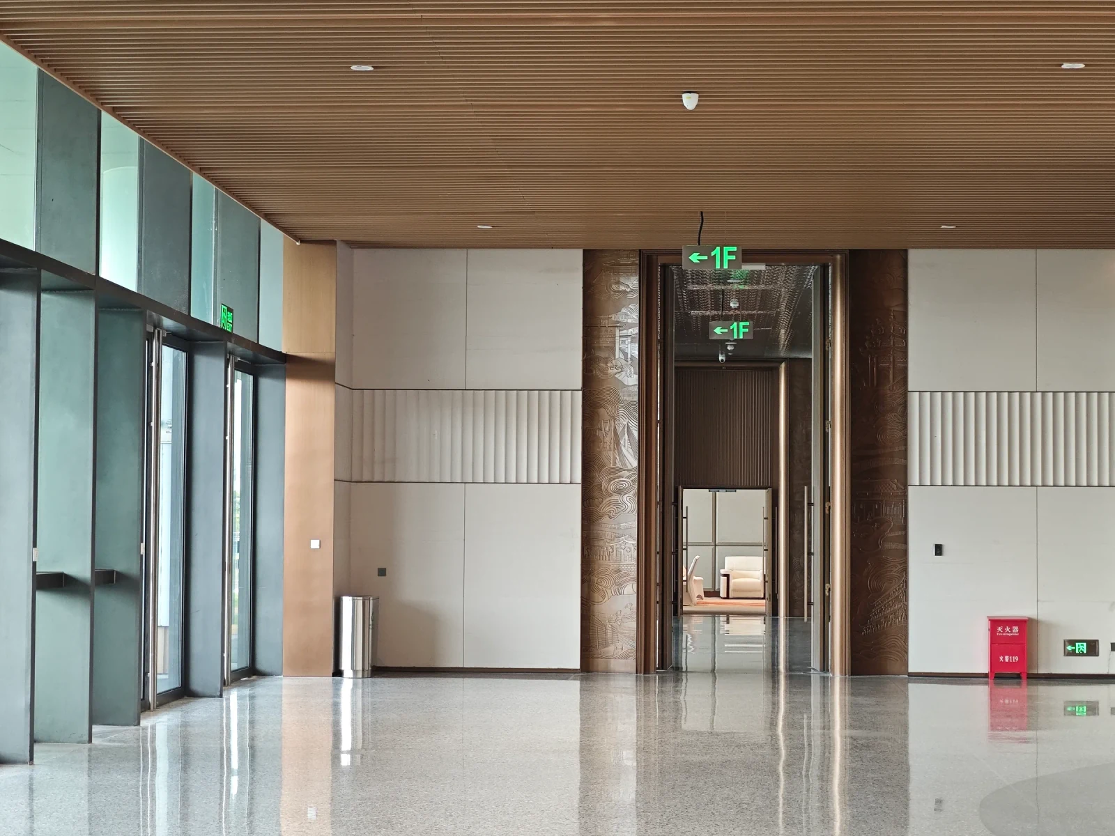 Interior metalwork project photograph at Shantou International Convention and Exhibition Center
