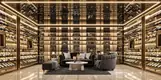 Metal display wine cabinet
